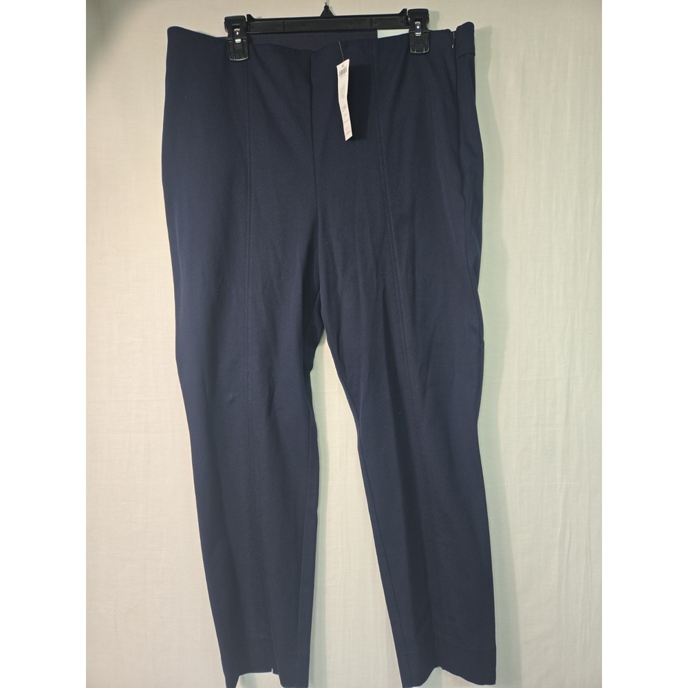 CHICO'S NWT $90 So‎ Slimming Ava Slim Leg Dress Pants Women's Navy 2.5 US 14R